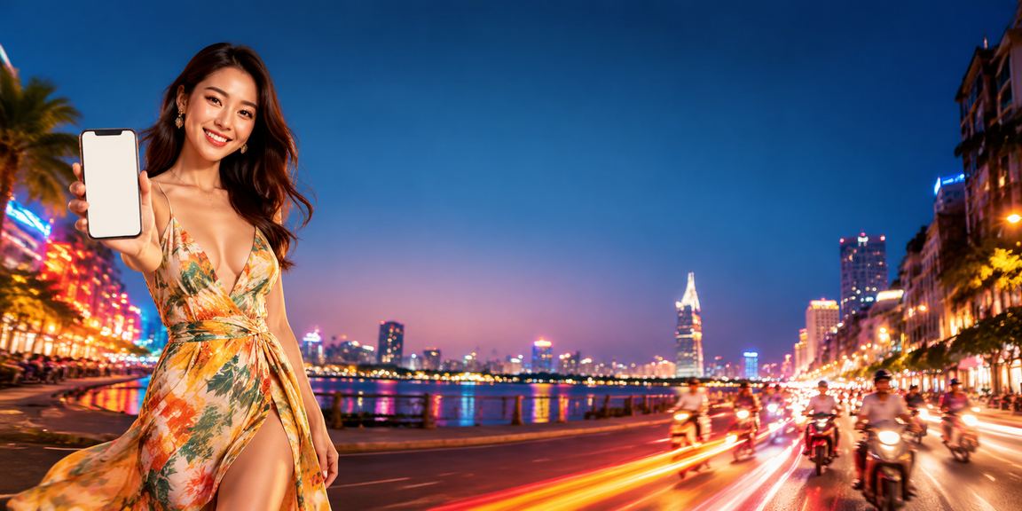 Trung tâm thành phố Hồ Chí Minh về đêm – biểu tượng nền tảng 2332 bảo vệ dữ liệu người dùng