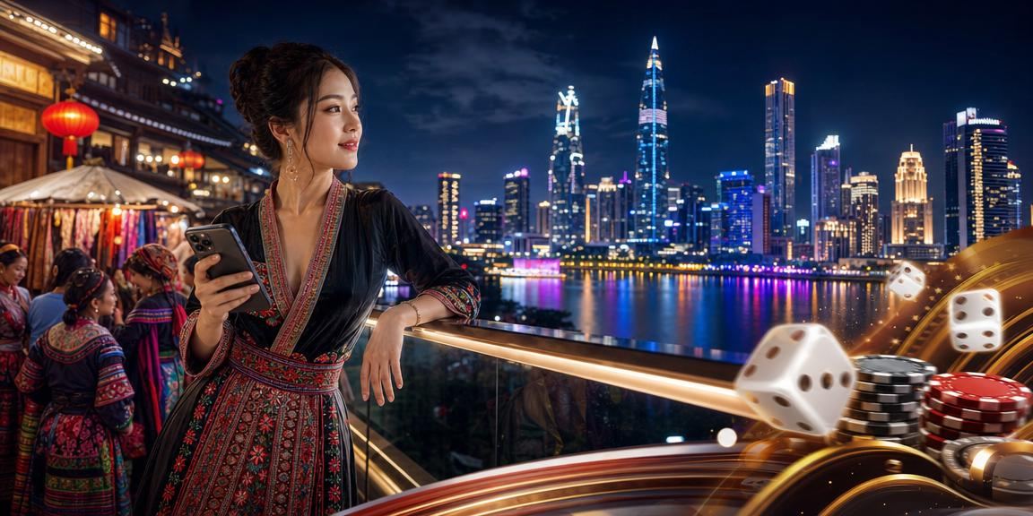 Người chơi Tài Xỉu tại Sapa với bộ xúc xắc và bảng kết quả trên màn hình